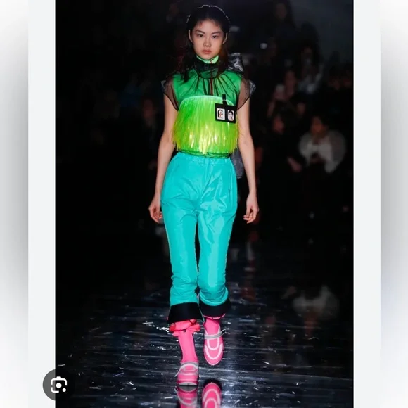 Prada fall runway 2018 strapless neon top - Picture 5 of 5
